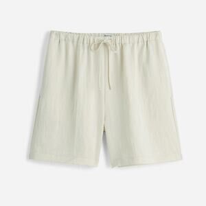 Madewell Cream Satin Drawstring Pull-On Shorts Size XL